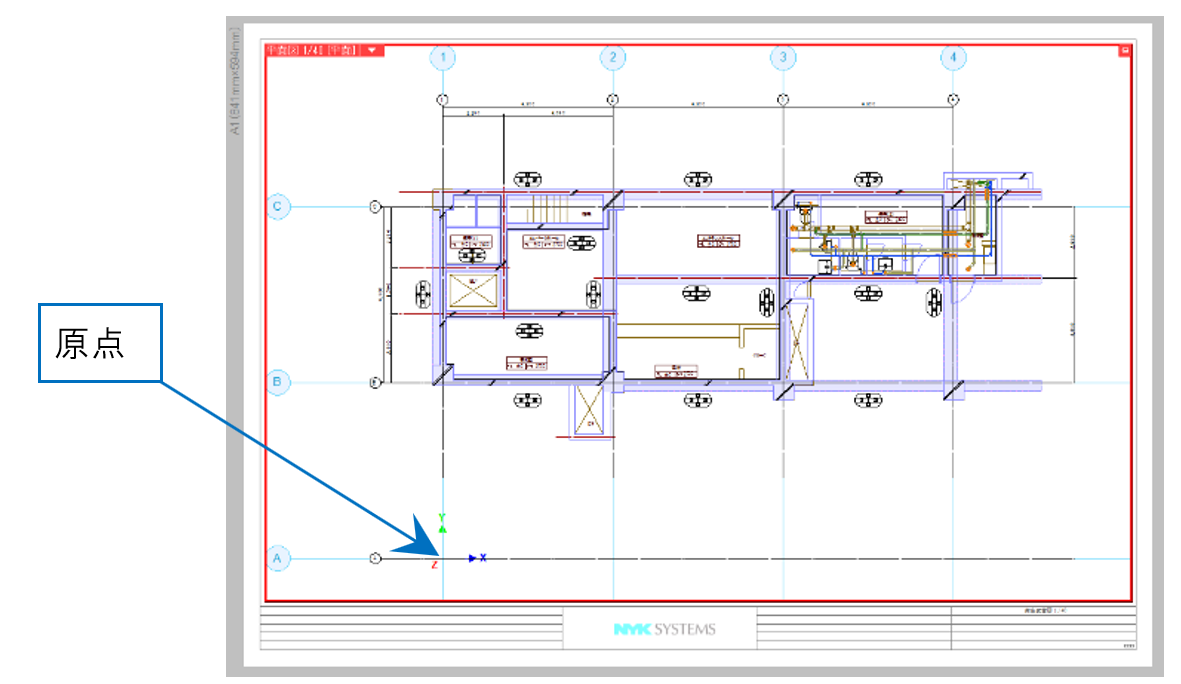 Q Dwg Dxf Jww Be Bridgeで出力する時の原点はどこですか 株式会社ｎｙｋシステムズ